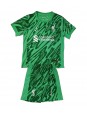 Liverpool Brankářské Venkovní dres pro děti 2024-25 Krátký Rukáv (+ trenýrky)